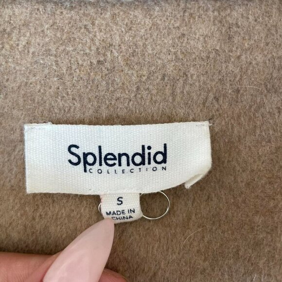 Splendid Singrid Wool Jacket | Tan Double Breasted Coat Size | Women’s Size S - Picture 5 of 5